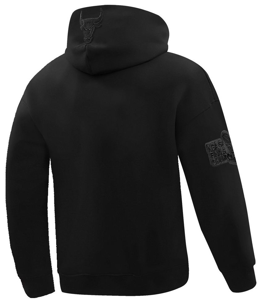 Pro Standard Men's Chicago Bulls Black Neutral Drop Shoulder Fleece Hoodie product image