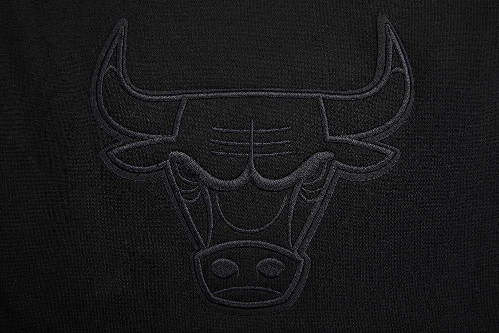 Pro Standard Men's Chicago Bulls Black Neutral Drop Shoulder Fleece Hoodie product image