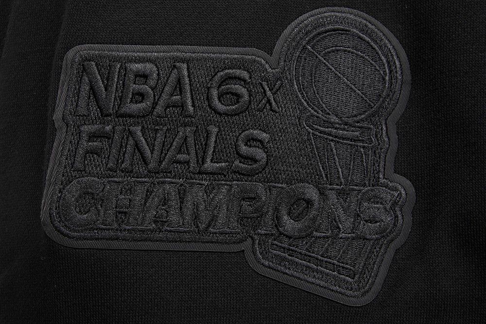 Pro Standard Men's Chicago Bulls Black Neutral Drop Shoulder Fleece Hoodie product image