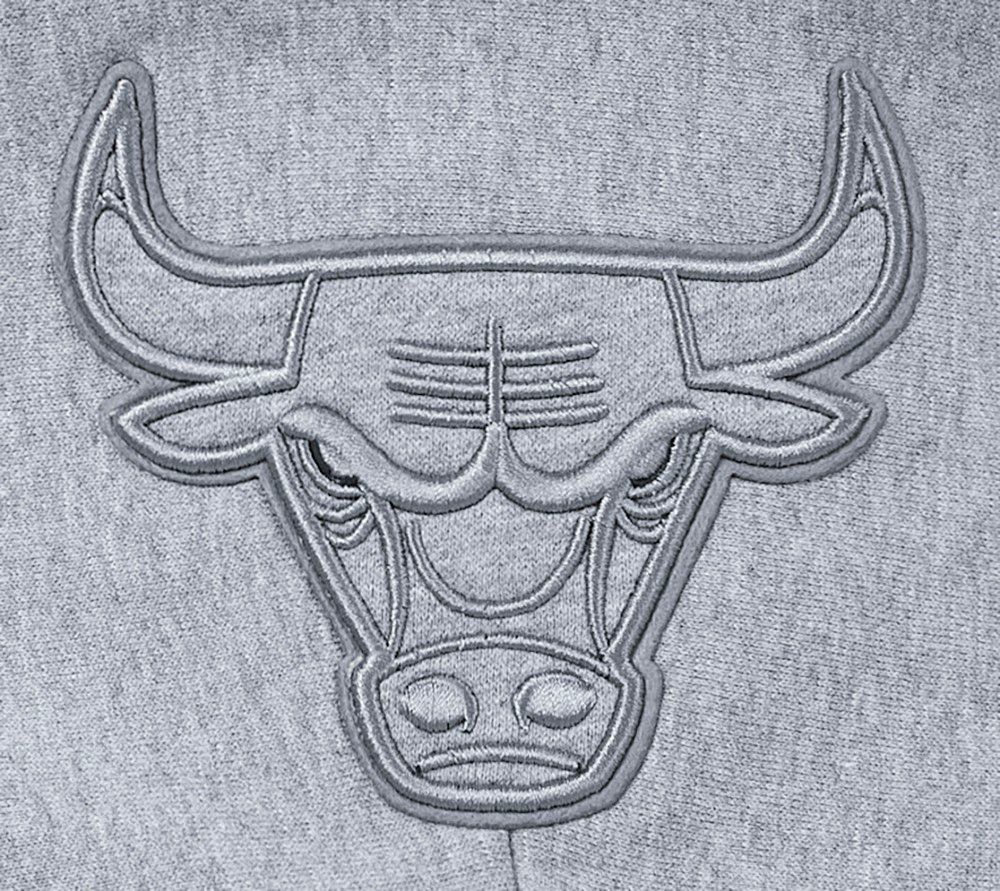 Pro Standard Men's Chicago Bulls Grey Neutral Drop Shoulder Fleece Hoodie product image