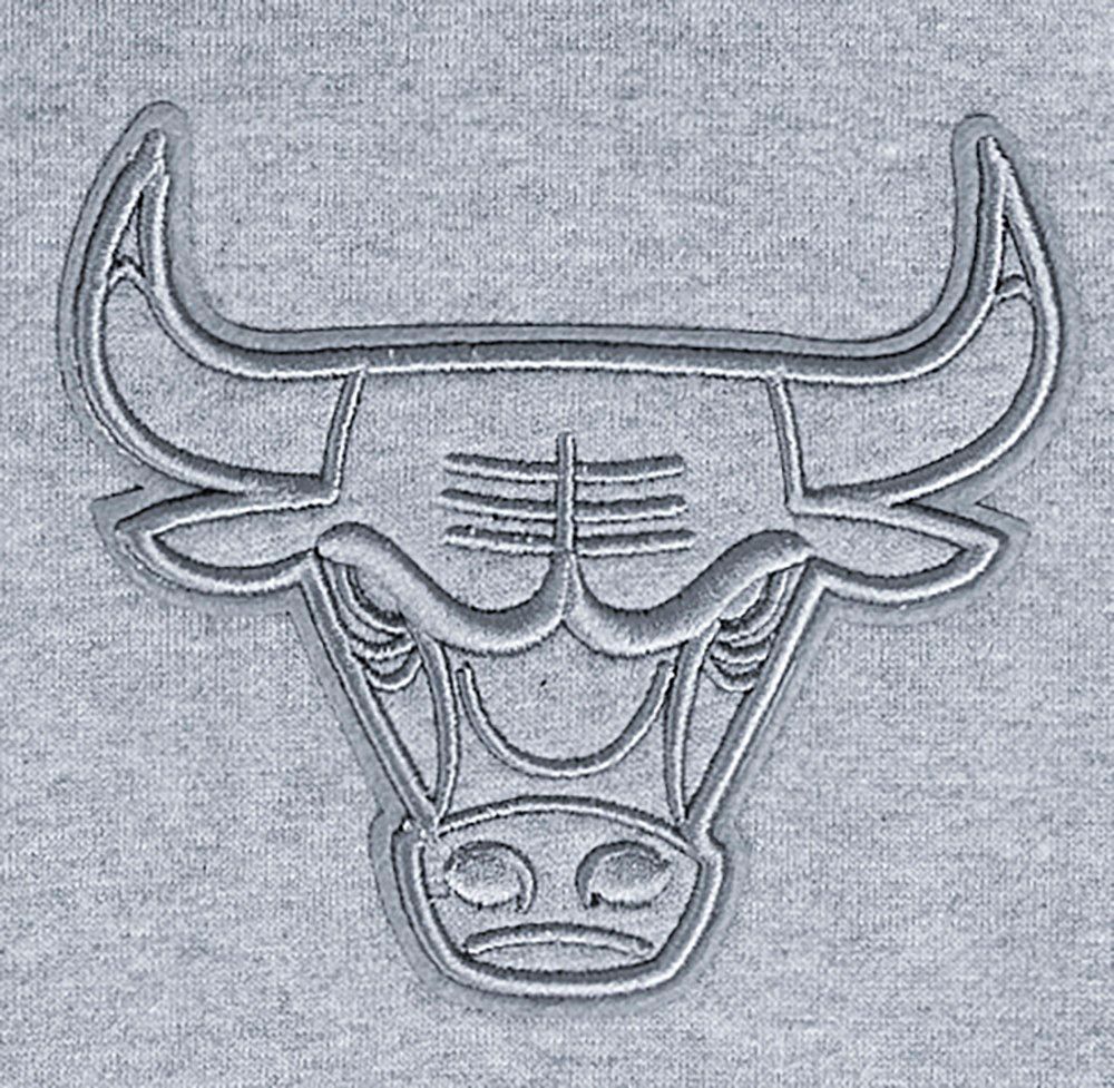 Pro Standard Men's Chicago Bulls Grey Neutral Drop Shoulder Fleece Hoodie product image