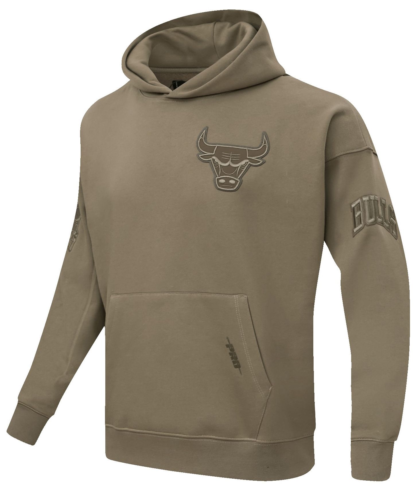 Pro Standard Men's Chicago Bulls Taupe Neutral Drop Shoulder Fleece Hoodie product image