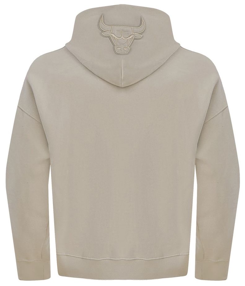 Pro Standard Men's Chicago Bulls Taupe Neutral Drop Shoulder Fleece Hoodie product image