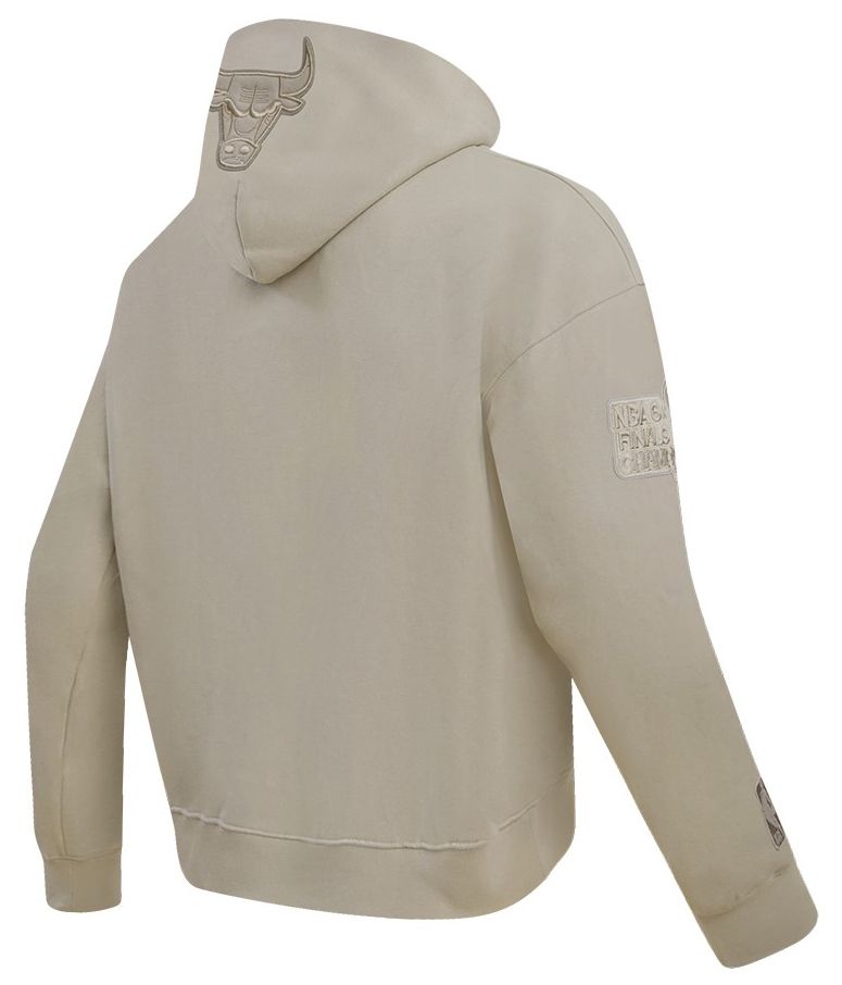 Pro Standard Men's Chicago Bulls Taupe Neutral Drop Shoulder Fleece Hoodie product image