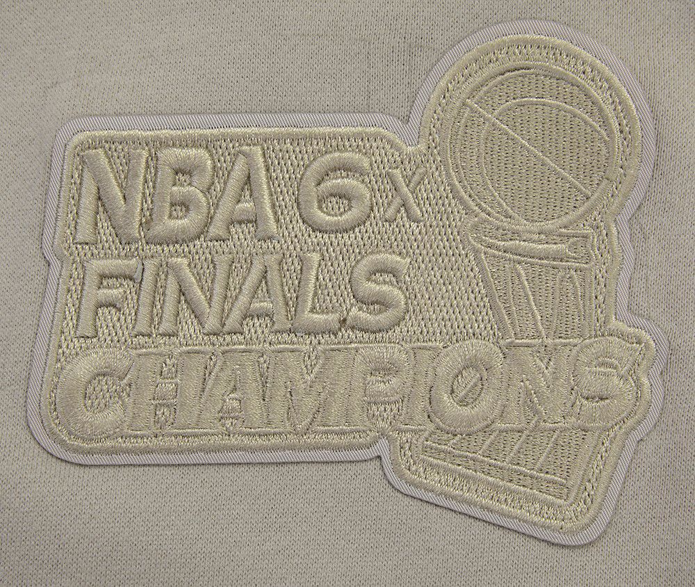 Pro Standard Men's Chicago Bulls Taupe Neutral Drop Shoulder Fleece Hoodie product image