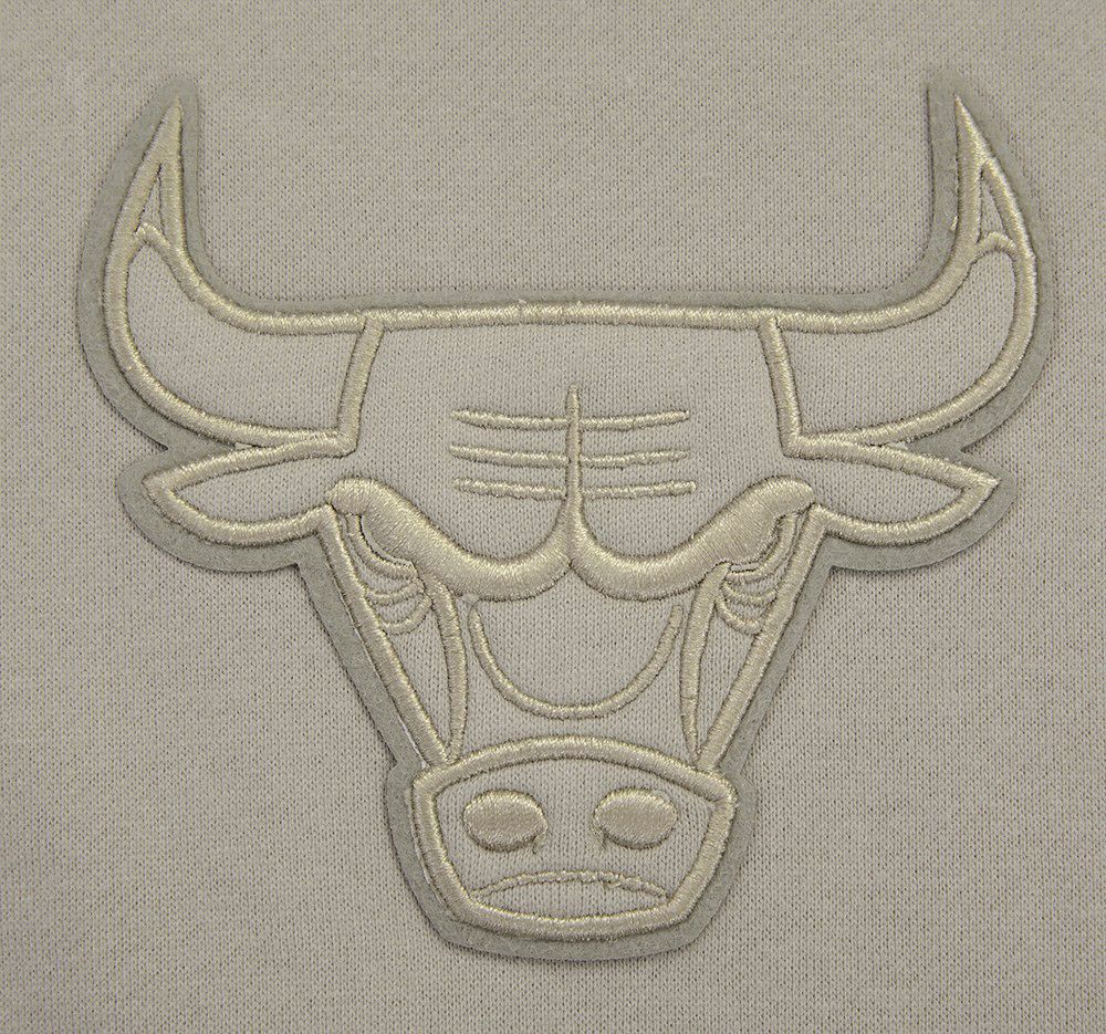 Pro Standard Men's Chicago Bulls Taupe Neutral Drop Shoulder Fleece Hoodie product image