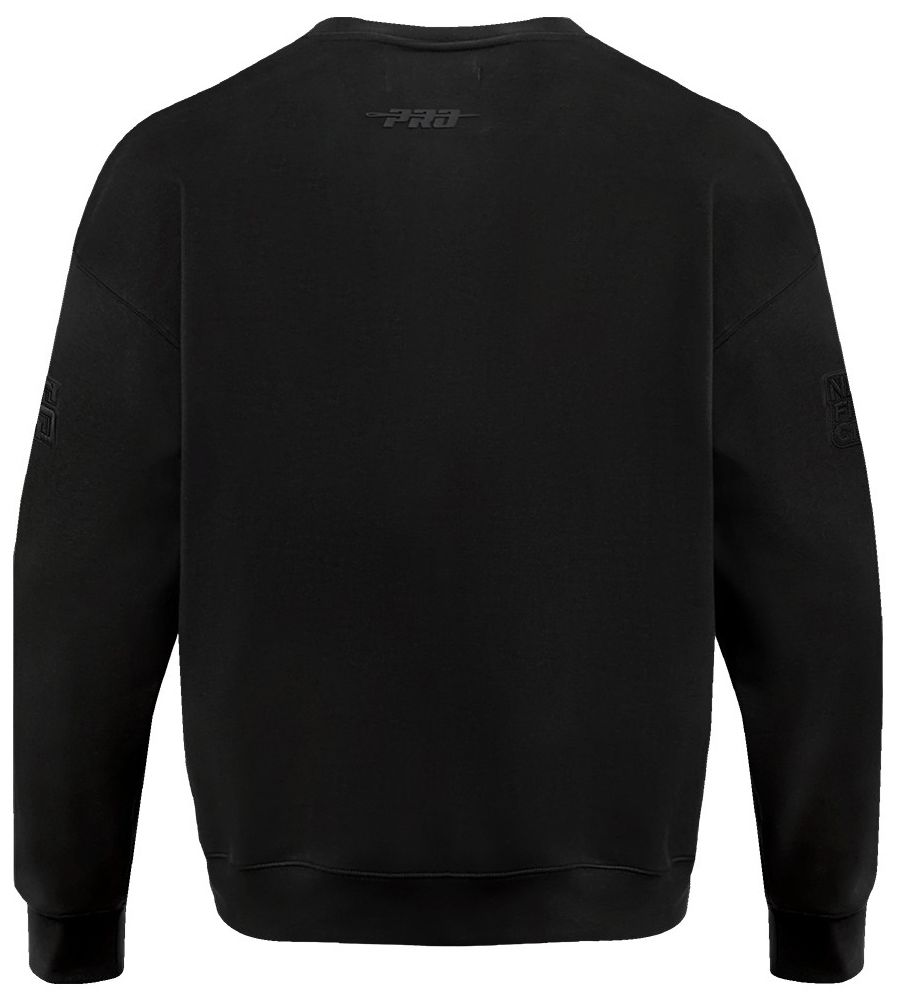 Pro Standard Men's Chicago Bulls Black Neutral Drop Shoulder Fleece Crewneck Sweatshirt product image