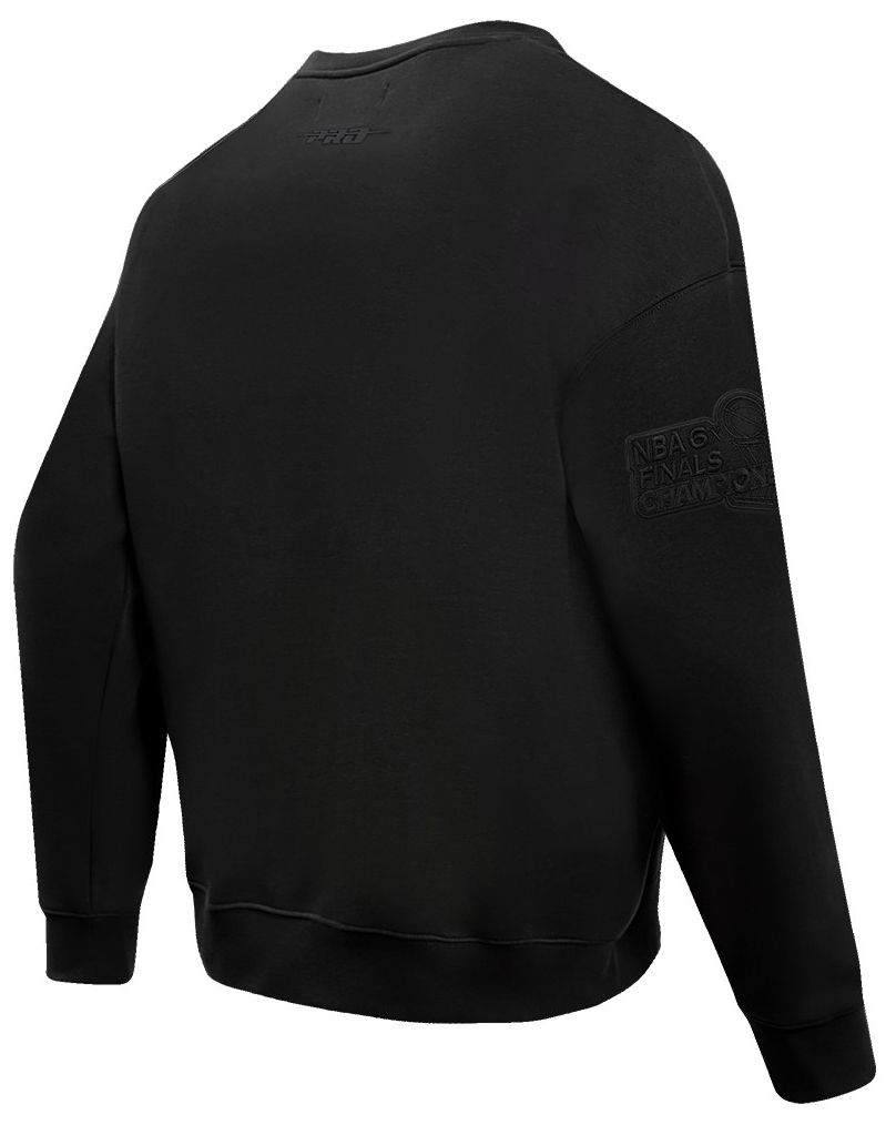 Pro Standard Men's Chicago Bulls Black Neutral Drop Shoulder Fleece Crewneck Sweatshirt product image