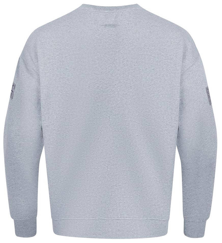 Pro Standard Men's Chicago Bulls Grey Neutral Drop Shoulder Fleece Crewneck Sweatshirt product image