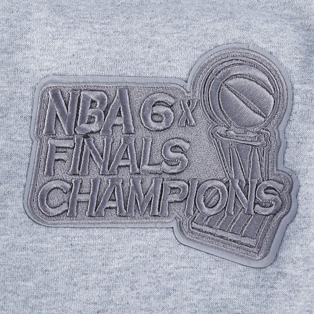 Pro Standard Men's Chicago Bulls Grey Neutral Drop Shoulder Fleece Crewneck Sweatshirt product image