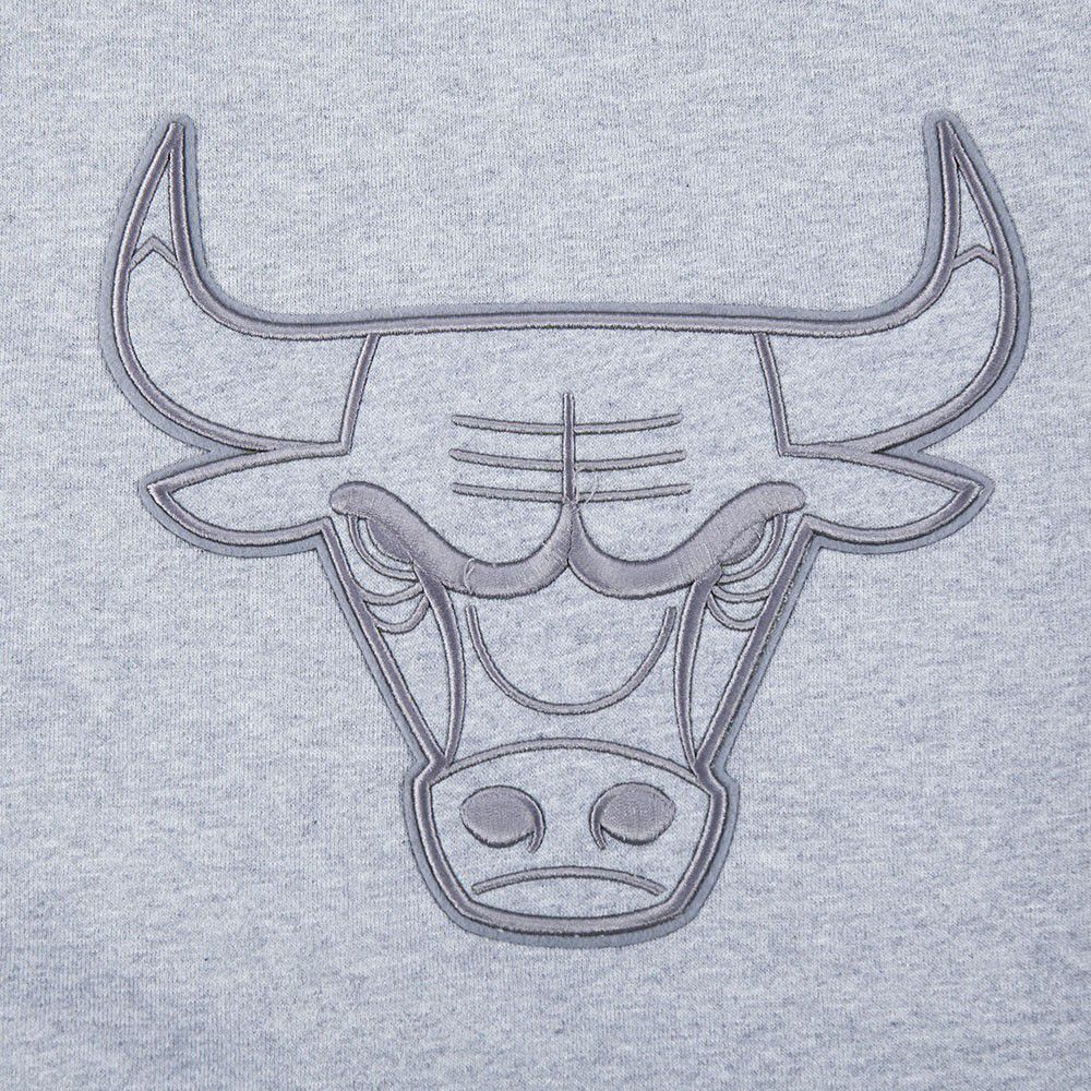 Pro Standard Men's Chicago Bulls Grey Neutral Drop Shoulder Fleece Crewneck Sweatshirt product image