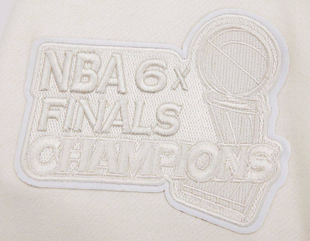 Pro Standard Men's Chicago Bulls Off White Neutral Drop Shoulder Fleece Crewneck Sweatshirt product image