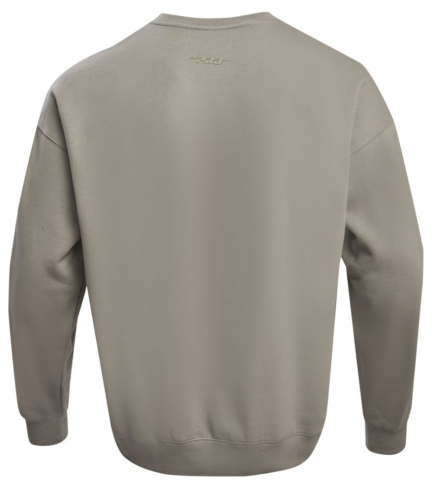 Pro Standard Men's Chicago Bulls Taupe Neutral Drop Shoulder Fleece Crewneck Sweatshirt product image