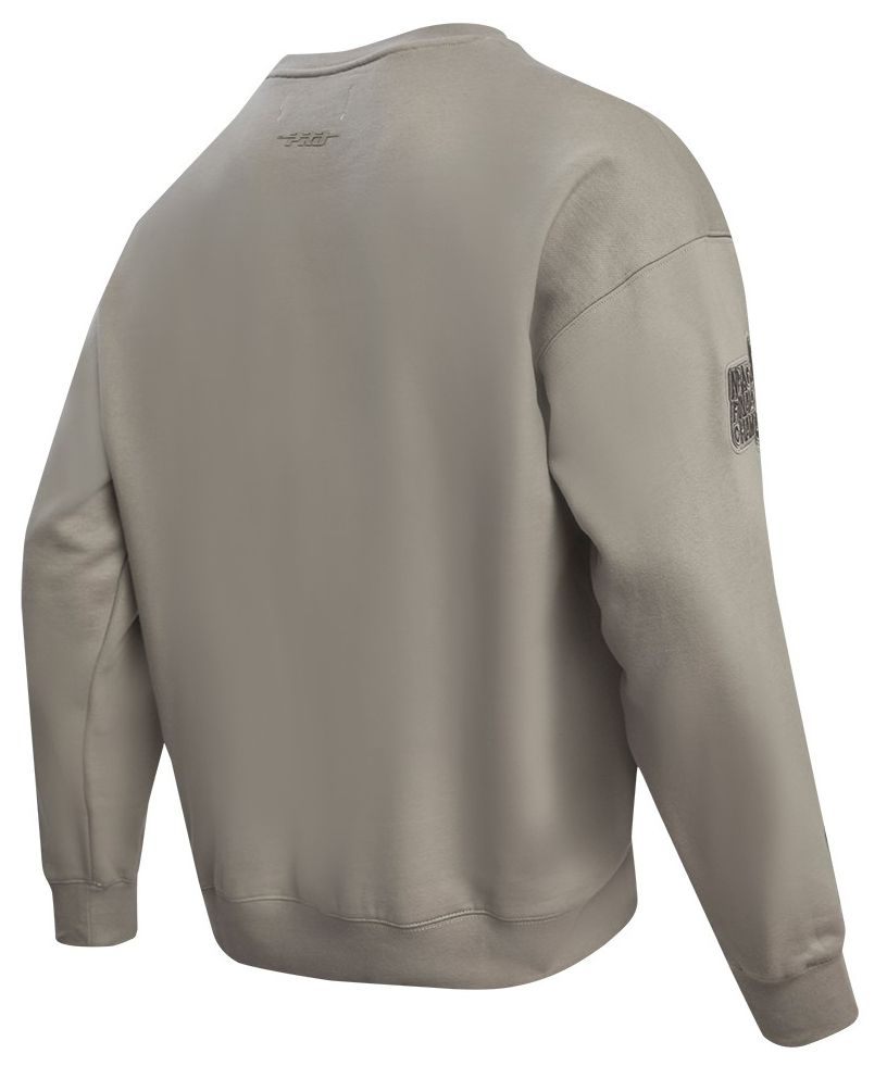 Pro Standard Men's Chicago Bulls Taupe Neutral Drop Shoulder Fleece Crewneck Sweatshirt product image