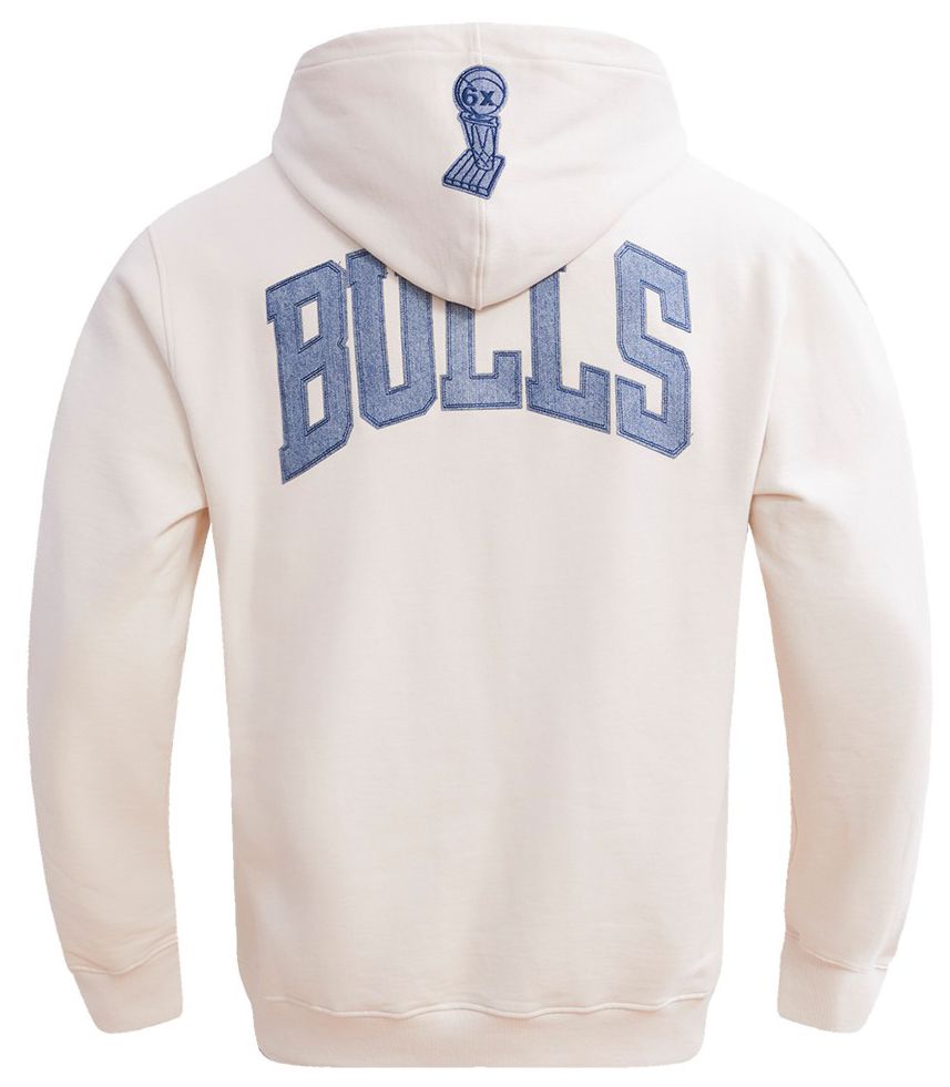 Pro Standard Men's Chicago Bulls Linen Varsity Blues Hoodie product image