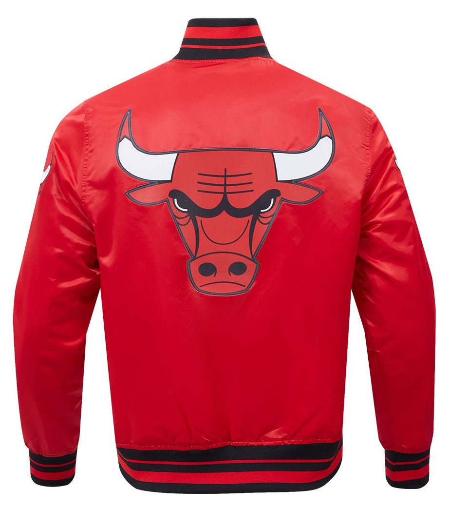 Pro Standard Men's Chicago Bulls Red Script Tail Satin Jacket product image