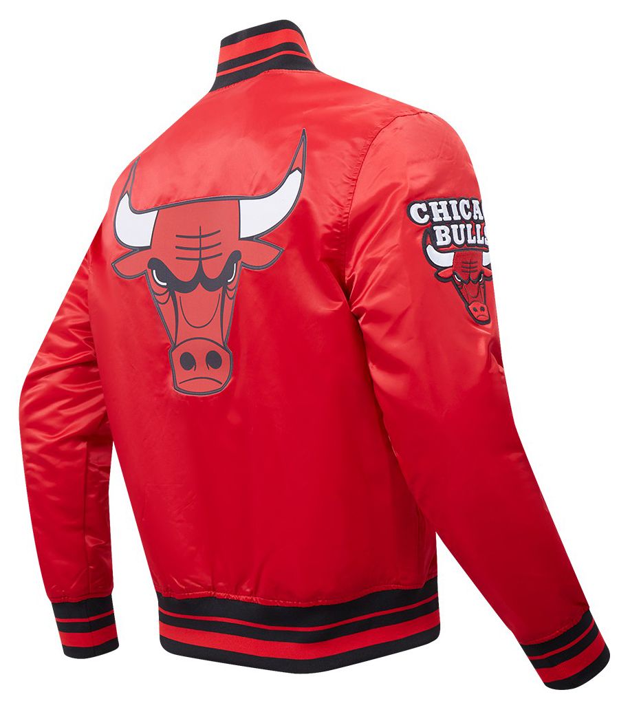 Pro Standard Men's Chicago Bulls Red Script Tail Satin Jacket product image