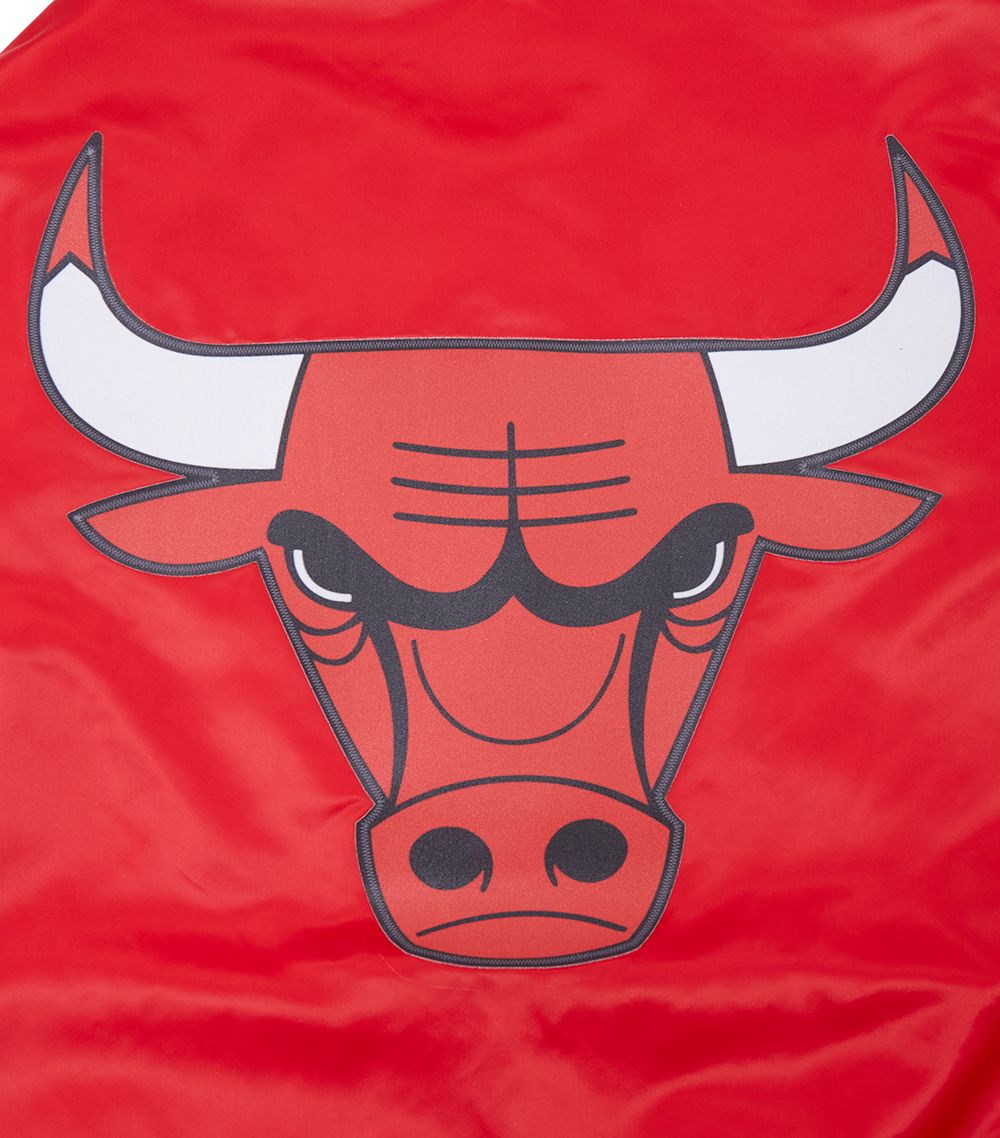 Pro Standard Men's Chicago Bulls Red Script Tail Satin Jacket product image