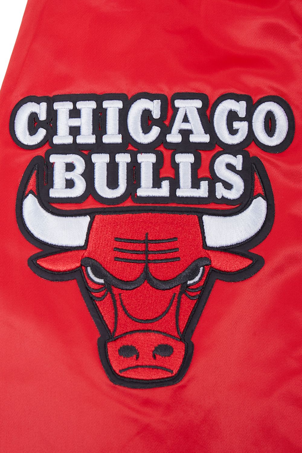 Pro Standard Men's Chicago Bulls Red Script Tail Satin Jacket product image