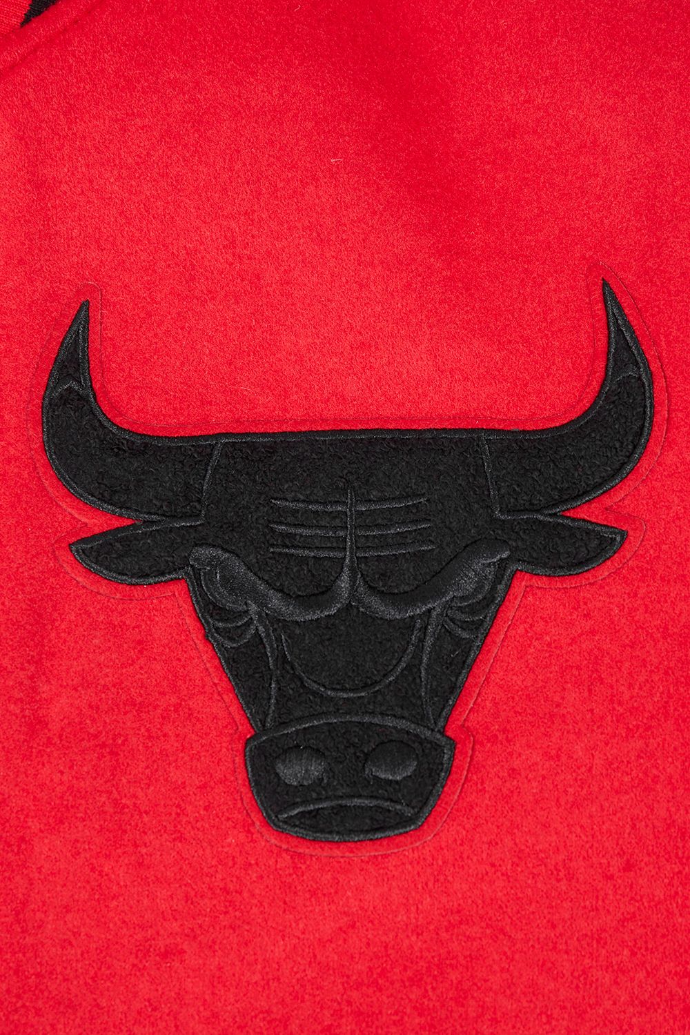 Pro Standard Men's Chicago Bulls Red Old English Rib Wool Varsity Jacket product image