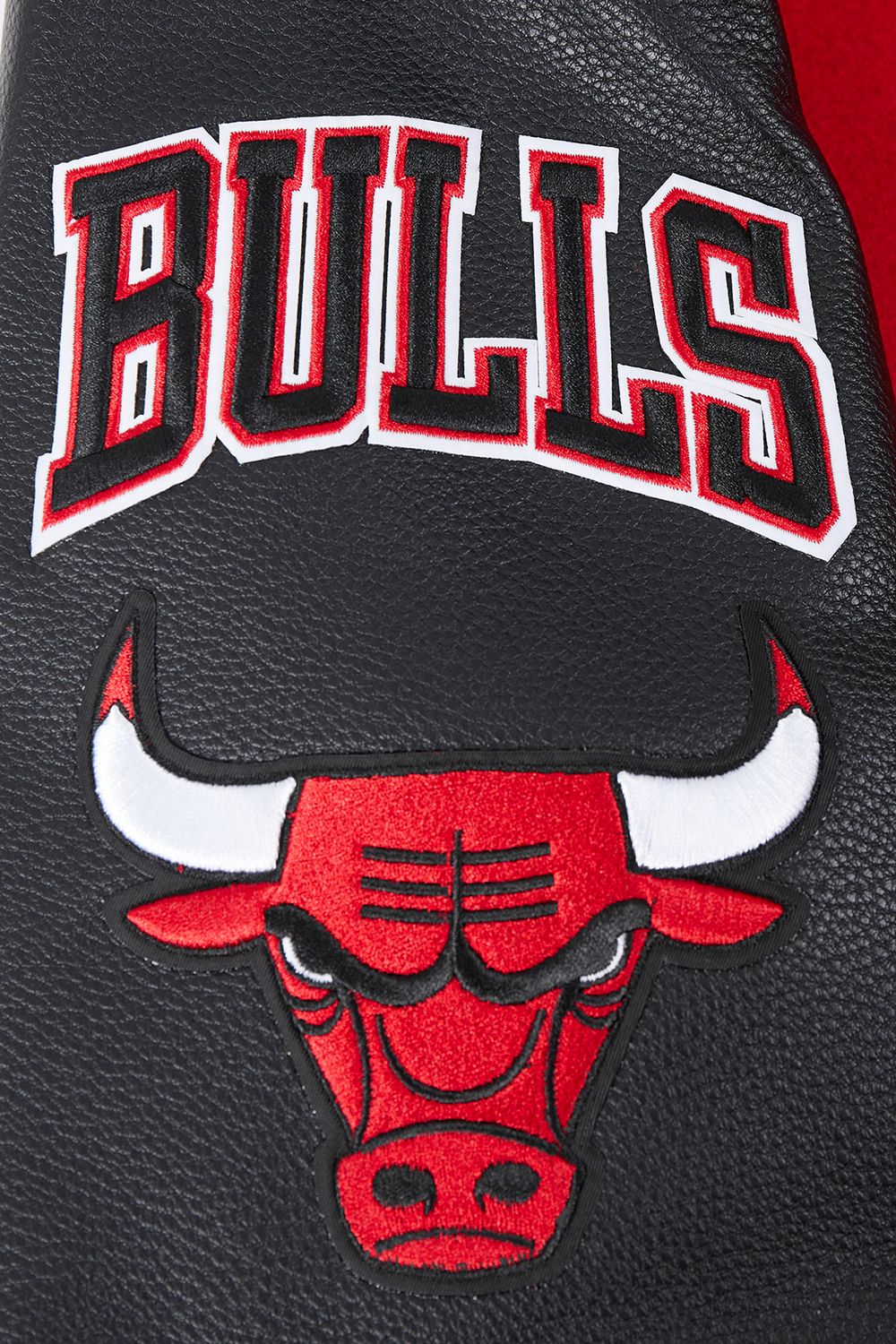 Pro Standard Men's Chicago Bulls Red Old English Rib Wool Varsity Jacket product image