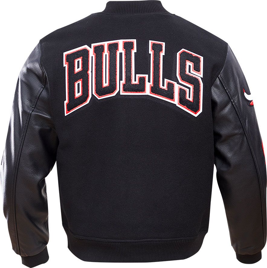 Pro Standard Men's Chicago Bulls Black Wool Varsity Jacket product image