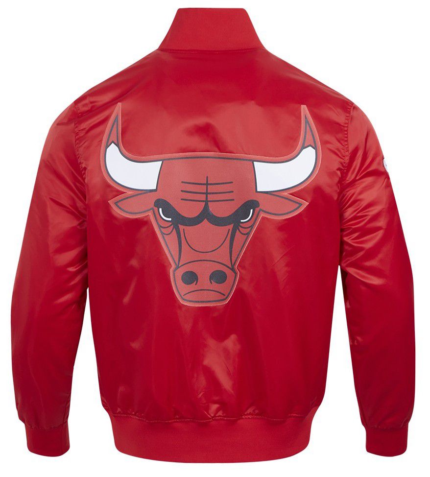 Pro Standard Men's Chicago Bulls Red Big Logo Satin Jacket product image