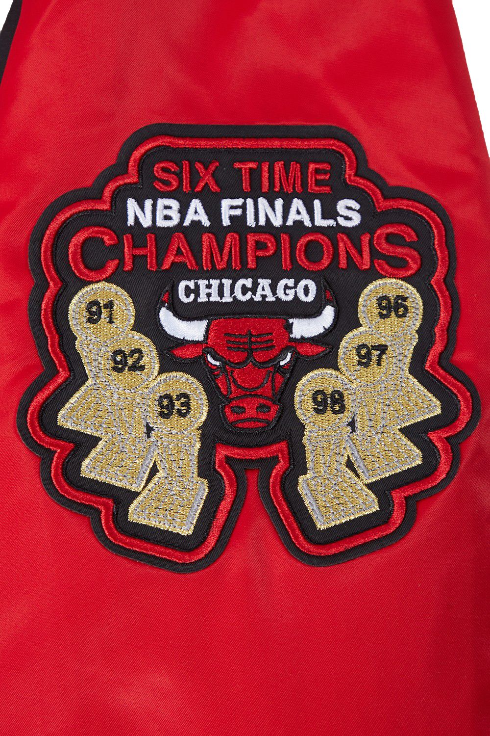 Pro Standard Men's Chicago Bulls Red Big Logo Satin Jacket product image