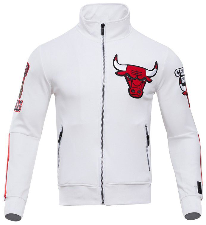Pro Standard Men's Chicago Bulls White Classic Track Jacket product image