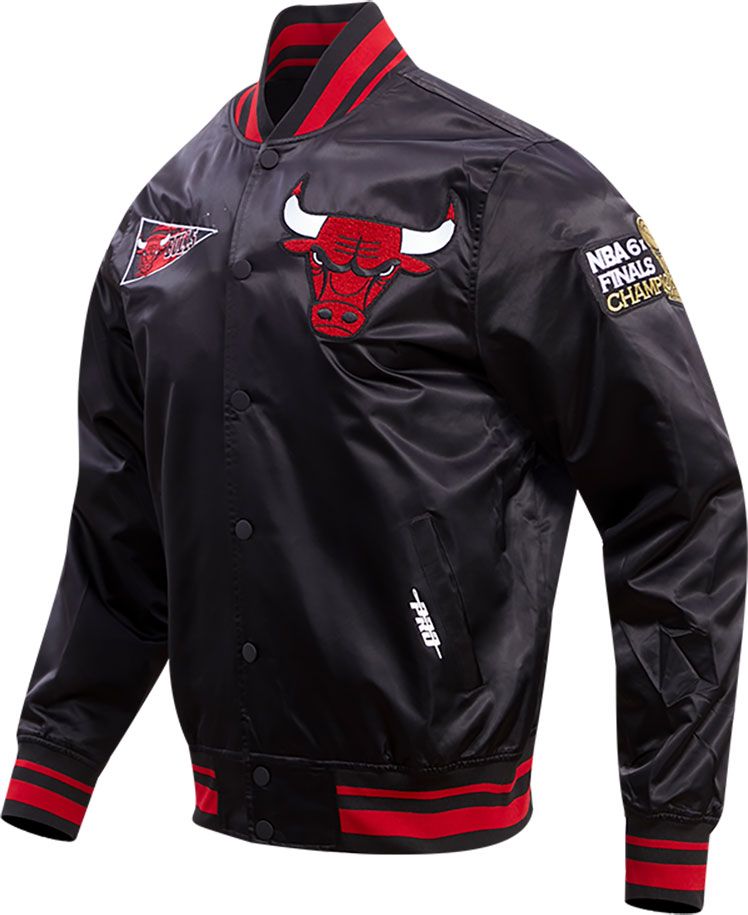 Pro Standard Adult Chicago Bulls Black Retro Classic Satin Jacket product image