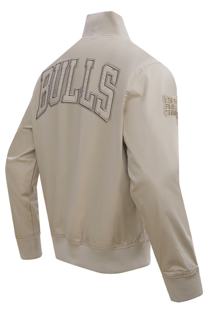 Pro Standard Men's Chicago Bulls Taupe Neutral Twill Jacket product image