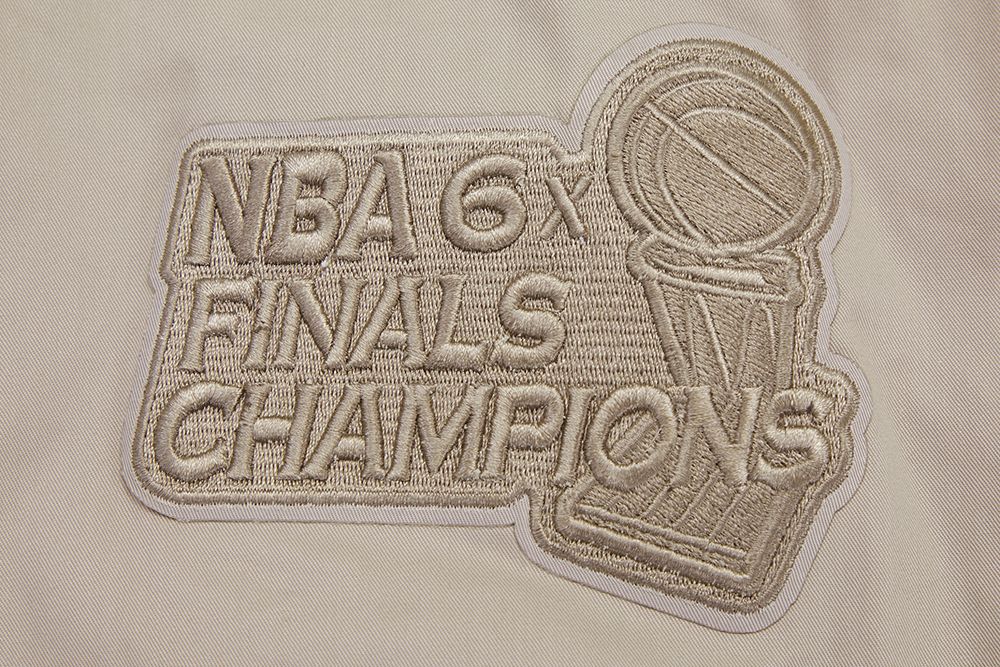 Pro Standard Men's Chicago Bulls Taupe Neutral Twill Jacket product image