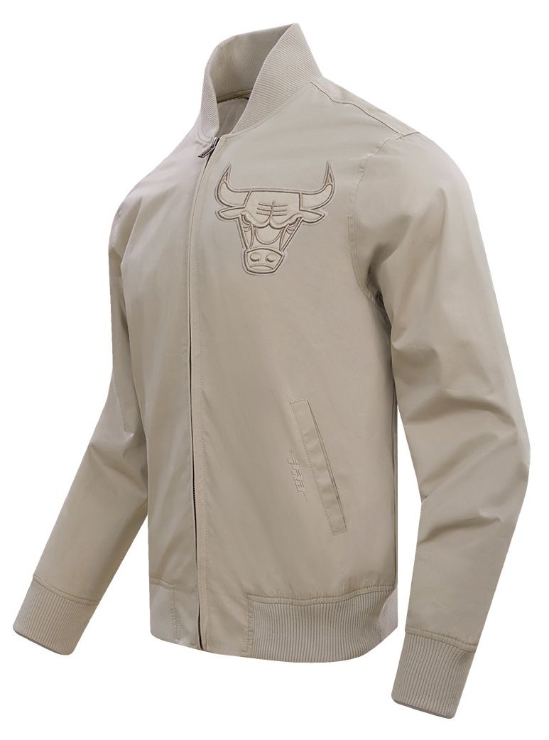 Pro Standard Men's Chicago Bulls Taupe Neutral Twill Jacket product image