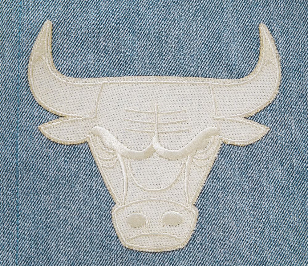 Pro Standard Men's Chicago Bulls Denim Varsity Jacket product image