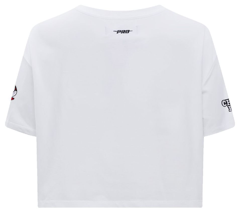 Pro Standard Women's Chicago Bulls White Script Tail Boxy T-Shirt product image