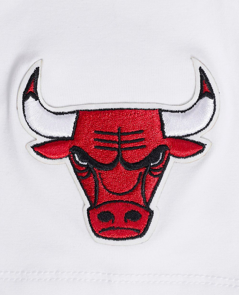 Pro Standard Women's Chicago Bulls White Script Tail Boxy T-Shirt product image