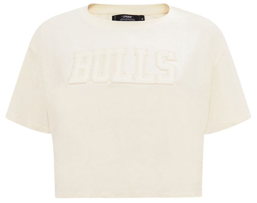 Pro Standard Women's Chicago Bulls Off White Neutral Boxy T-Shirt product image