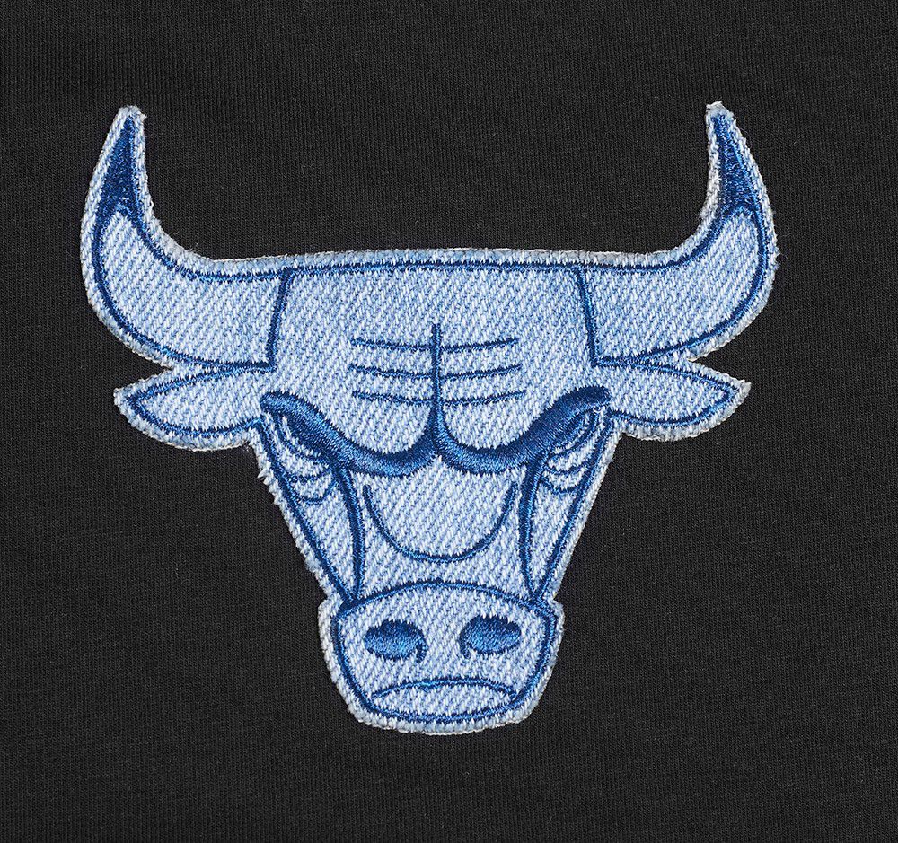 Pro Standard Women's Chicago Bulls Black Varsity Blues Boxy T-Shirt product image