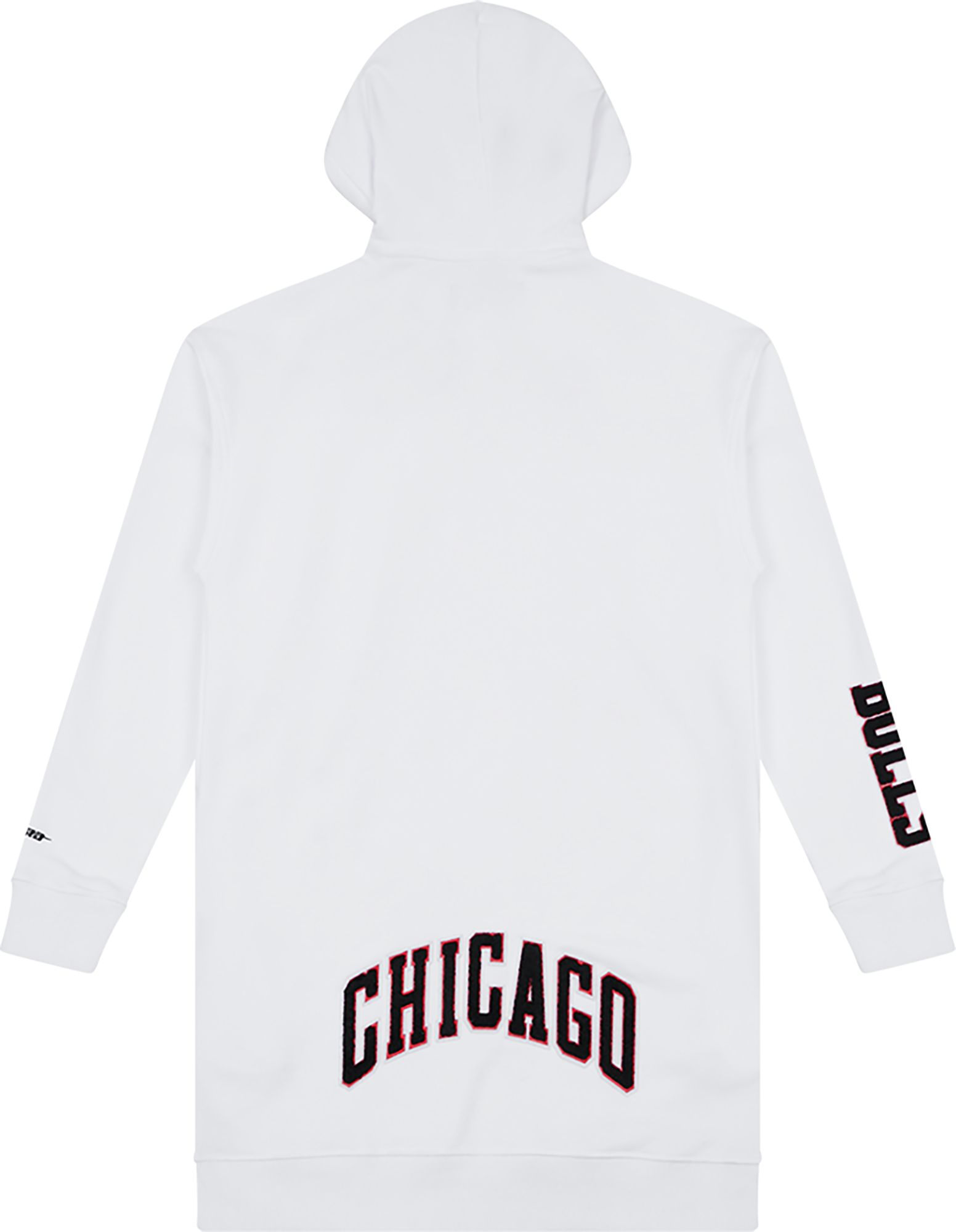 Pro Standard Women's Chicago Bulls White Hooded Dress product image