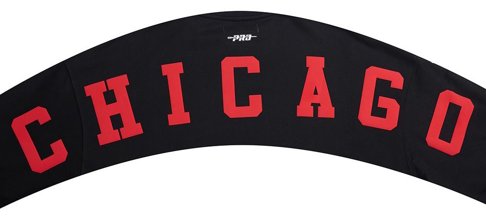 Pro Standard Women's Chicago Bulls Black Wingspan Fleece Crewneck Sweatshirt product image