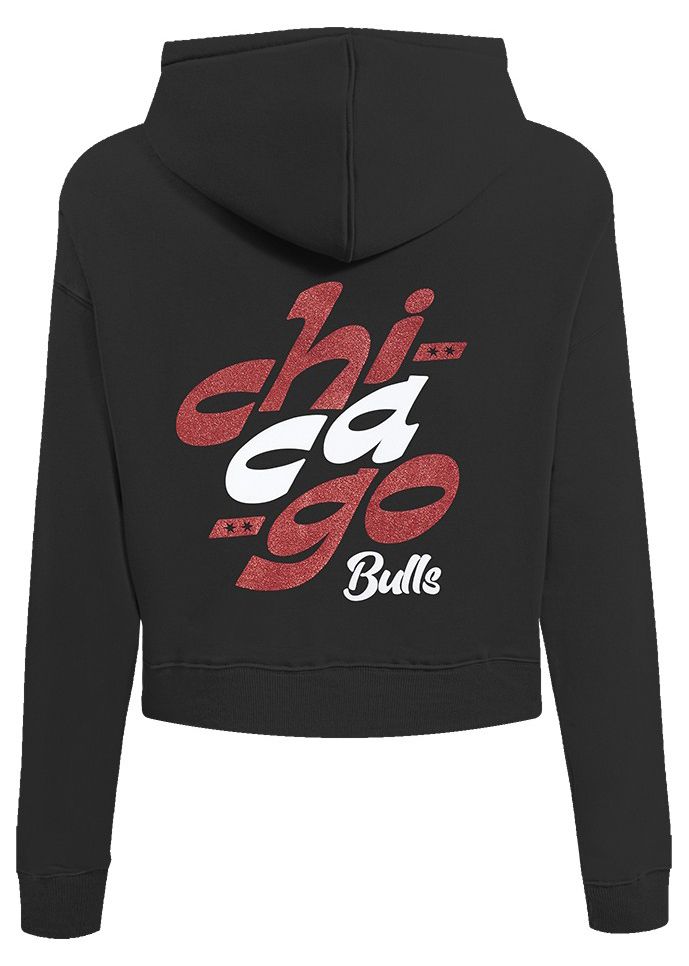 Pro Standard Women's Chicago Bulls Black Wordplay Full Zip Hoodie product image