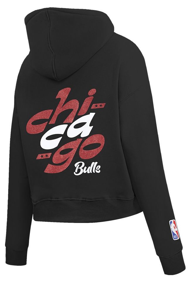 Pro Standard Women's Chicago Bulls Black Wordplay Full Zip Hoodie product image