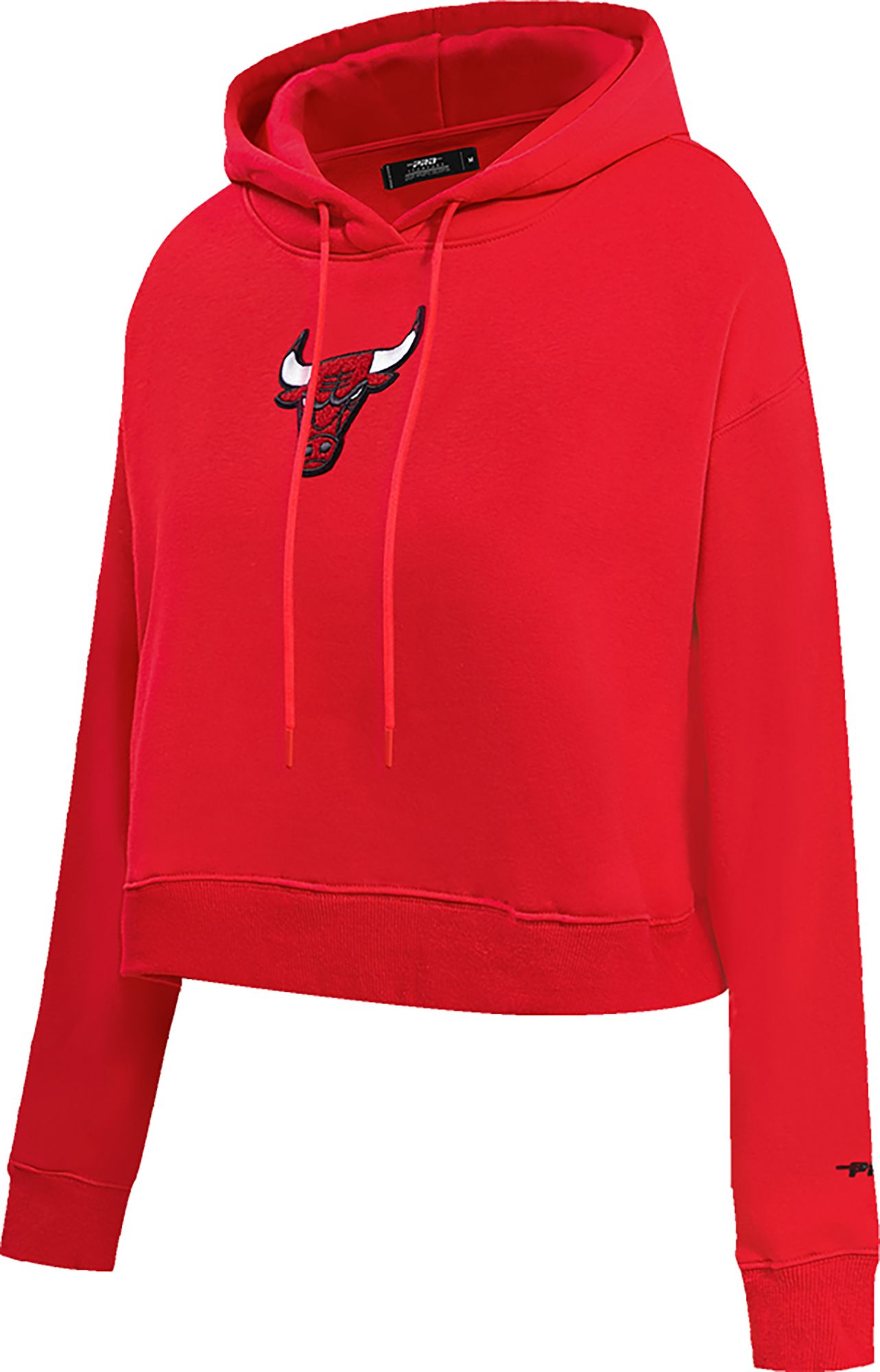Pro Standard Women's Chicago Bulls Red Cropped Fleece Pullover Hoodie product image