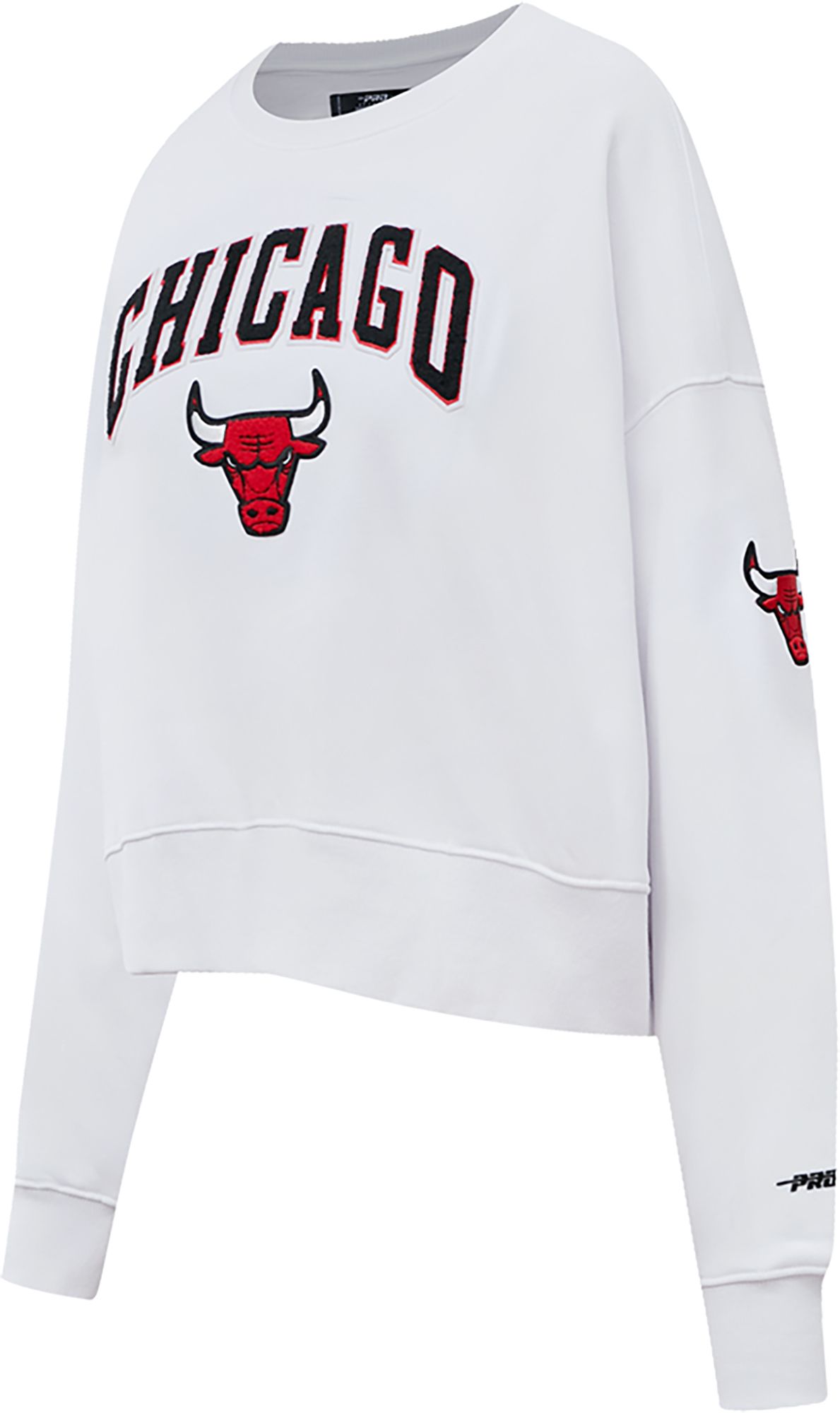 Pro Standard Women's Chicago Bulls White Fleece Crewneck Sweater product image