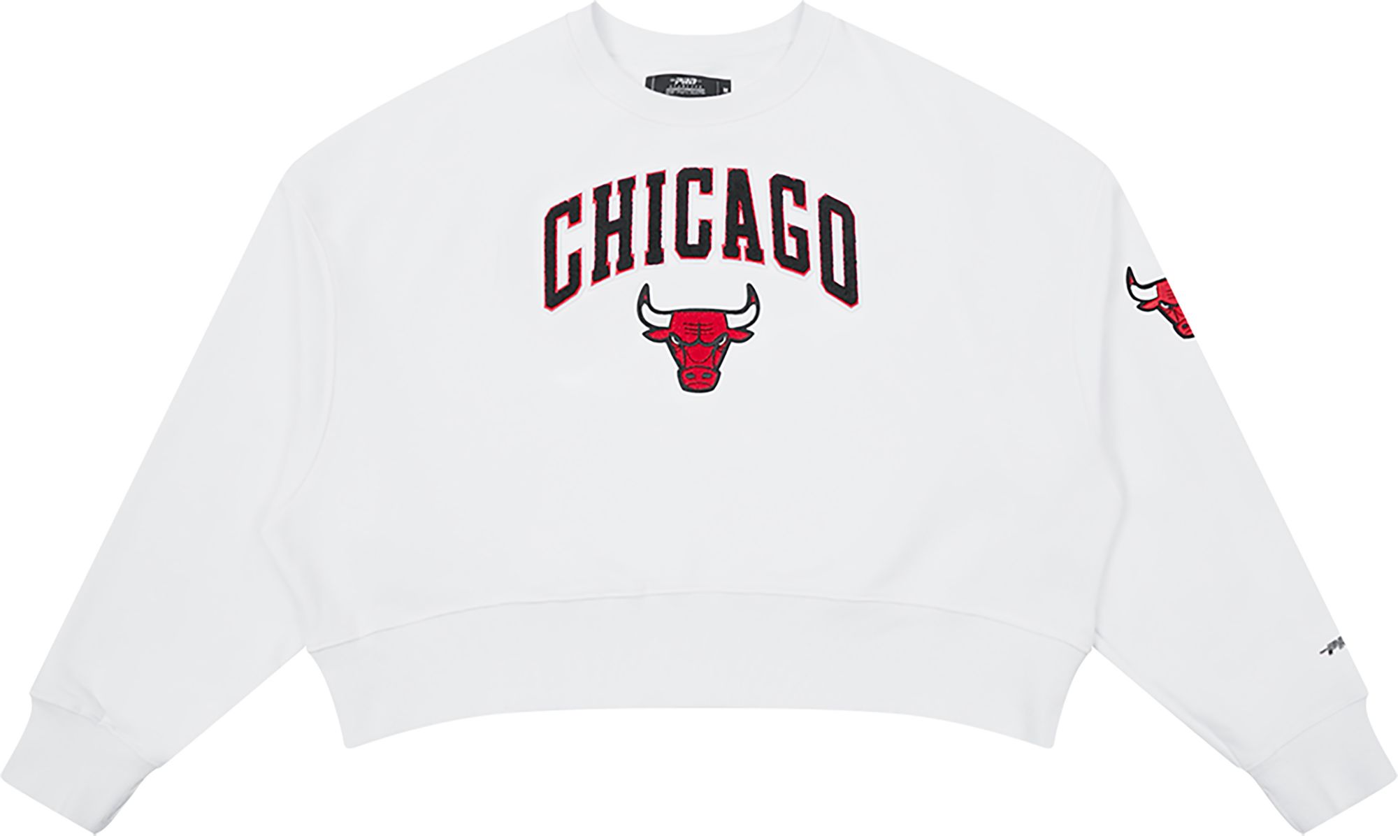 Pro Standard Women's Chicago Bulls White Fleece Crewneck Sweater product image