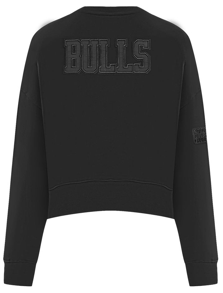 Pro Standard Women's Chicago Bulls Black Neutral Fleece Crewneck Sweatshirt product image