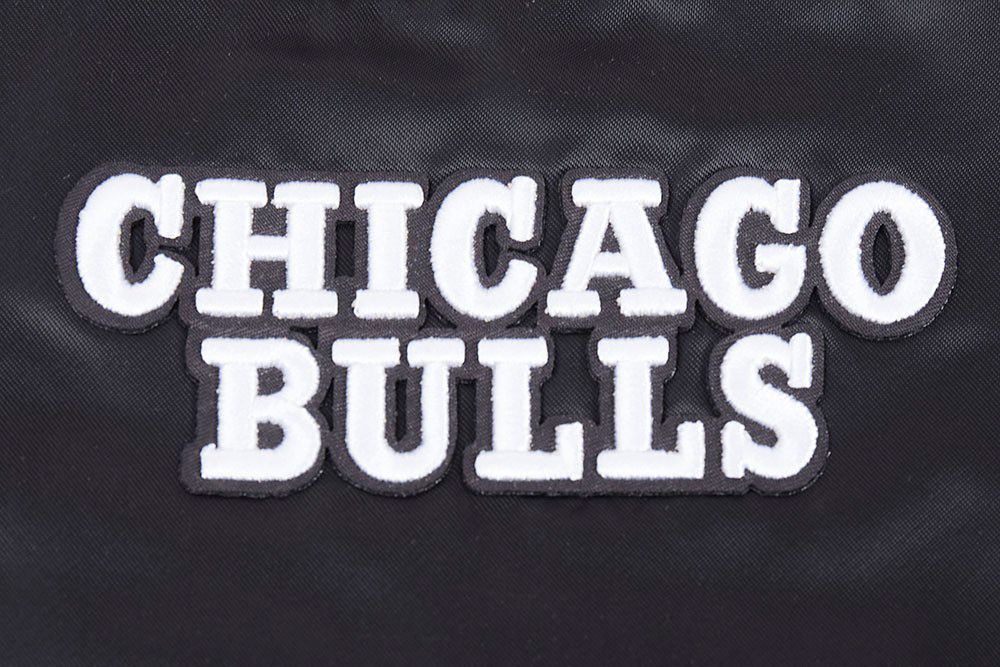 Pro Standard Women's Chicago Bulls Black Script Tail Satin Jacket product image