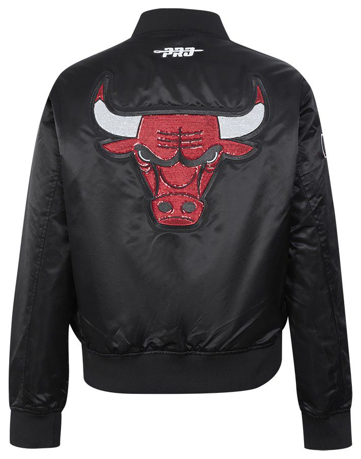 Pro Standard Women's Chicago Bulls Black Game Day Classics Satin Jacket product image