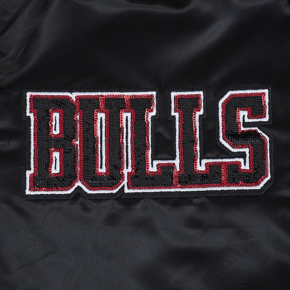 Pro Standard Women's Chicago Bulls Black Game Day Classics Satin Jacket product image