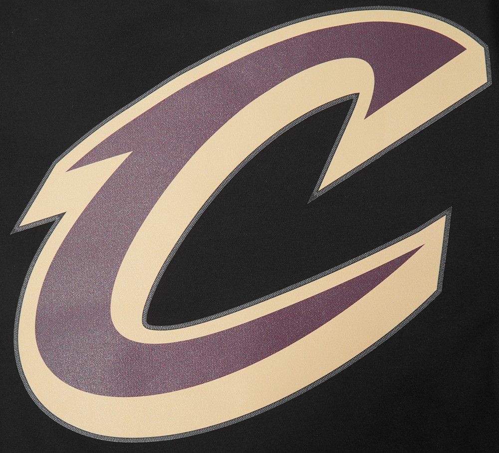 Pro Standard Men's Cleveland Cavaliers Black Classic Mesh Striped Short Sleeve T-Shirt product image